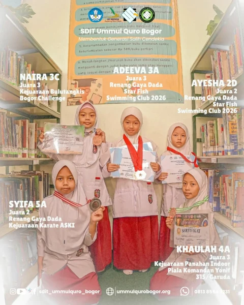 Prestasi siswa siswi SDIT Ummul Quro Bogor